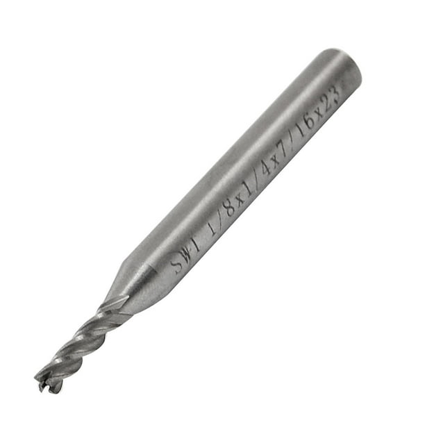 1/8 x 1/4 HSS Straight Shank 4 Flute End Mill Cutting Tool 1/8 x 1/4 HSS Straight Shank 4 Flute End Mill Cutting Tool